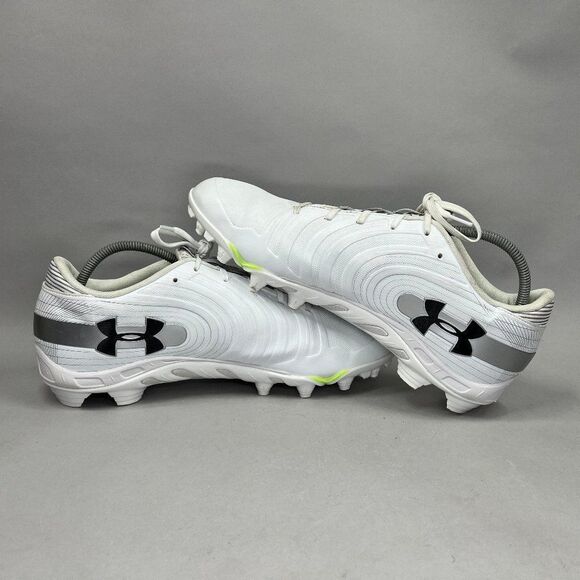 Under Armour Nitro Football Cleats Mens Size 15 White Black Athletic Performance - Picture 7 of 13